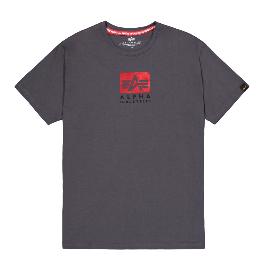 Satin Logo T - vintage grey