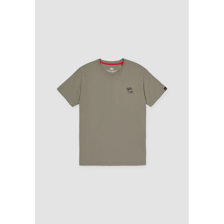 Camo Logo Puff Print BP T - olive