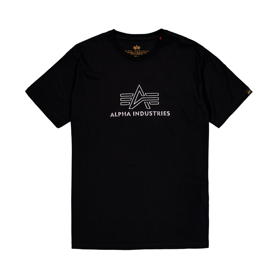 Basic Mid Logo TPU T-Shirt - black/chrome