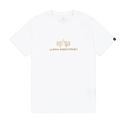 Basic Mid Logo TPU T-Shirt - white/gold