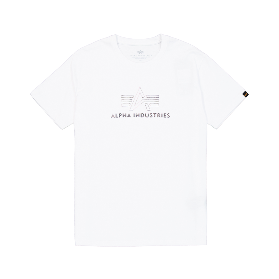 Basic Mid Logo TPU T-Shirt - white/chrome
