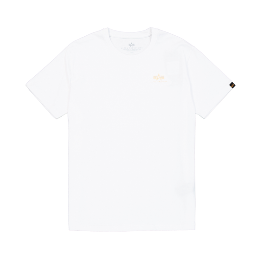 Basic Small Logo TPU T-Shirt - white/gold