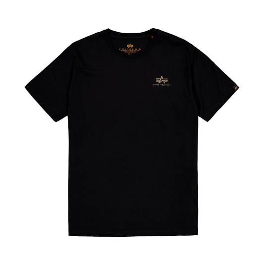 Basic Small Logo TPU T-Shirt - black/shiny gold