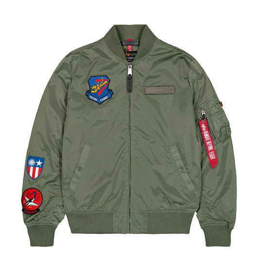 MA-1 TT Flying Tigers Bomber Jacket - sage green