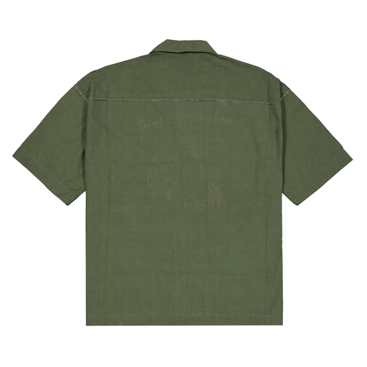 Aloha Safari Shirt - dark olive