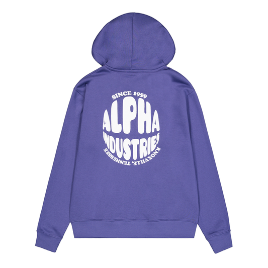 Logo Back Print Hoodie - night purple