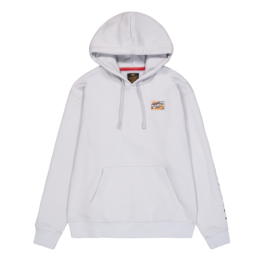 Camo Sleeve Hoodie - pastel grey