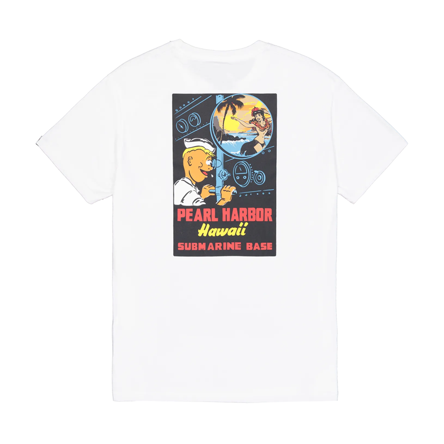 Pearl Harbor Back Print T-Shirt - white