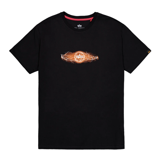 Lightning T-Shirt - black/orange