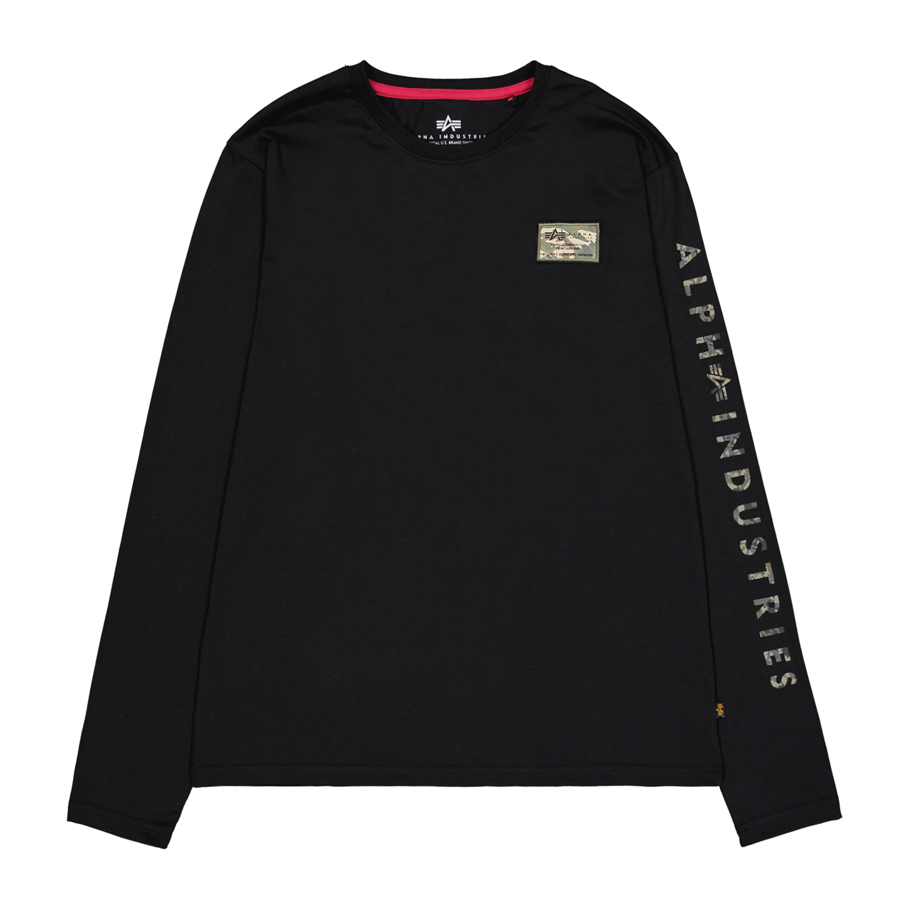 Camo Sleeve Longsleeve - black