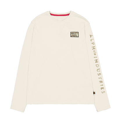 Camo Sleeve Longsleeve - vintage white