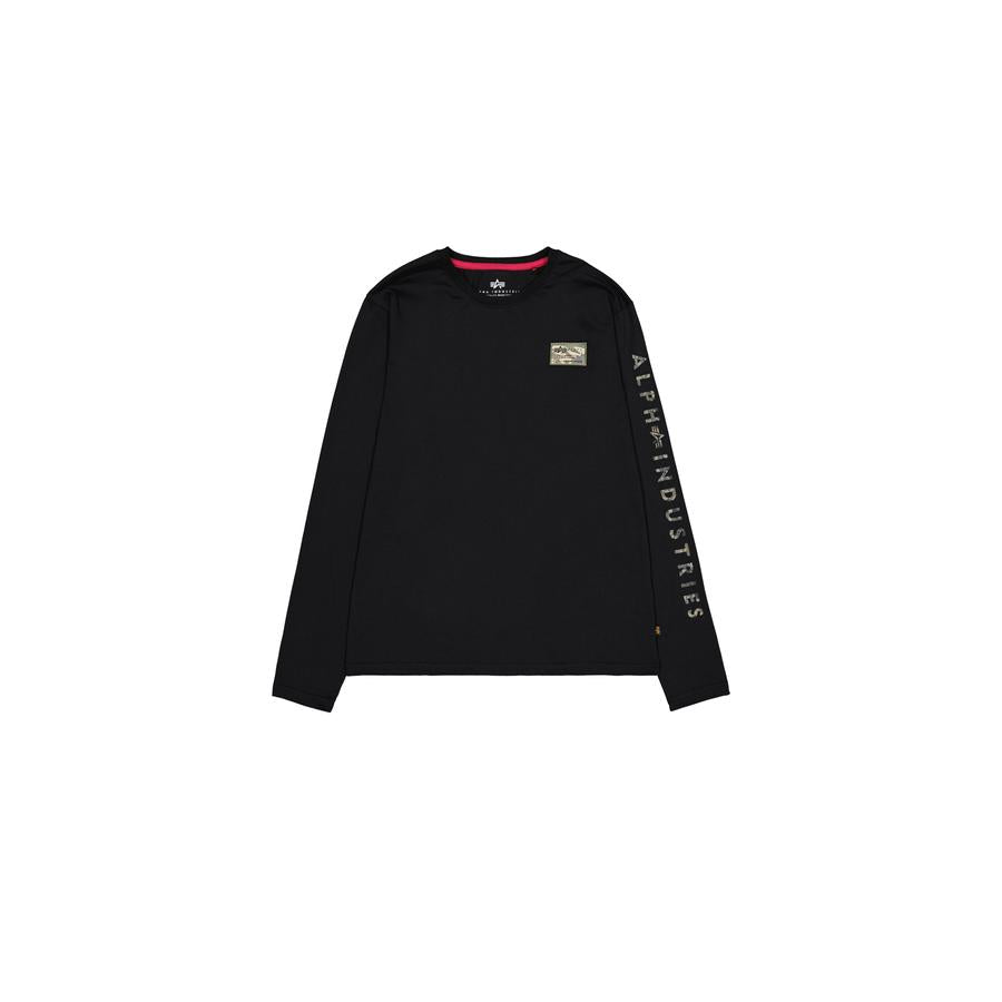 Camo Sleeve Longsleeve - black