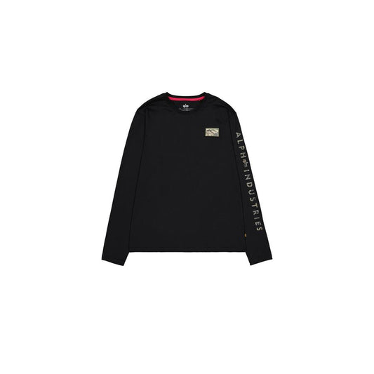 Camo Sleeve Longsleeve - black