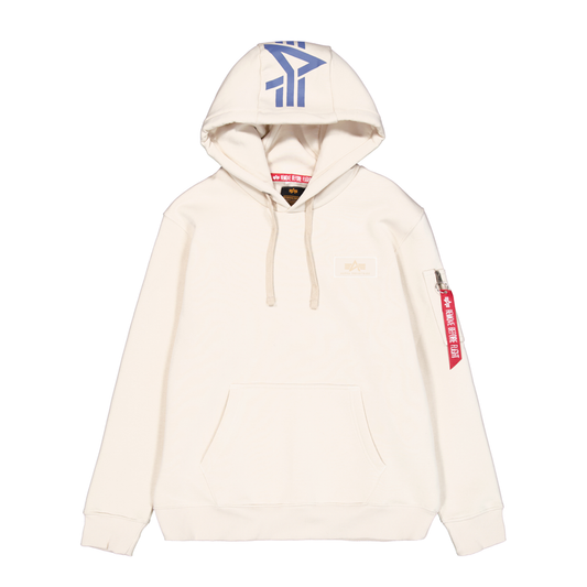 Back Print Hoodie - vintage white