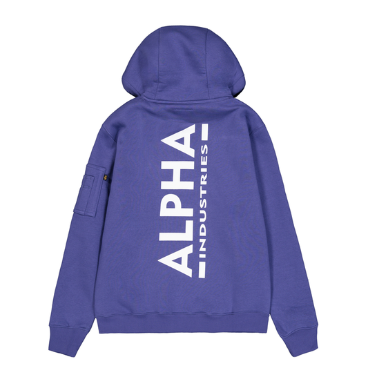 Back Print Hoodie - night purple