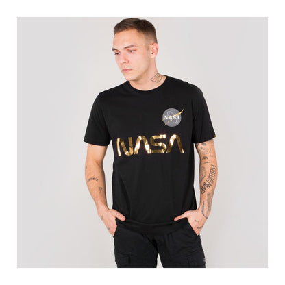 NASA Reflective T - black/gold