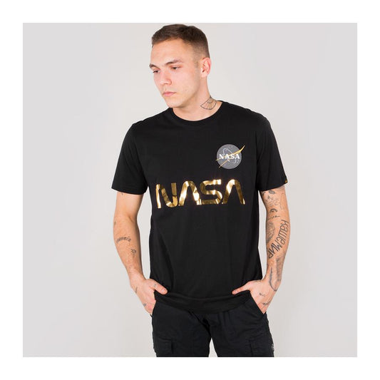 NASA Reflective T - black/gold
