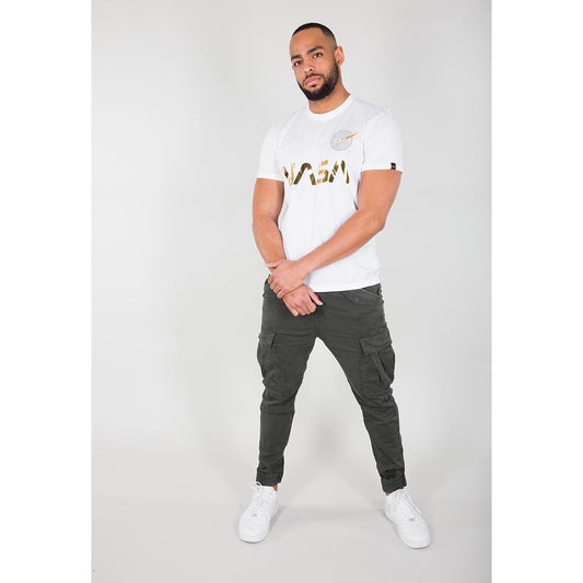 NASA Reflective T - white/gold