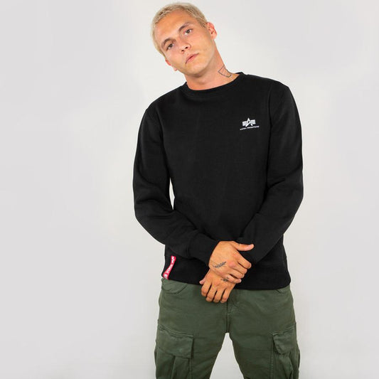 Basic Sweater Small Logo - black