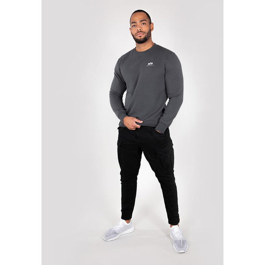 Basic Sweater Small Logo - greyblack