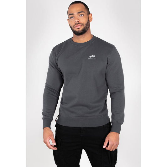 Basic Sweater Small Logo - greyblack