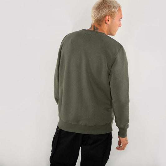 Basic Sweater Small Logo - dark olive