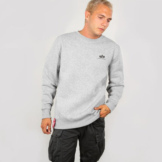 Basic Sweater Small Logo - greyheather
