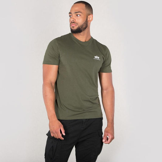 Basic T Small Logo - dark olive