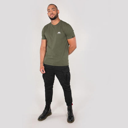 Basic T Small Logo - dark olive