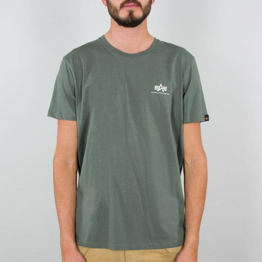 Basic T Small Logo - vintage green