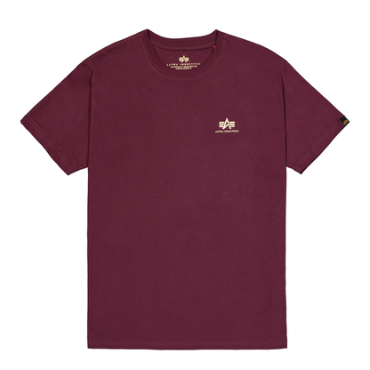Basic T Small Logo - dark cherry