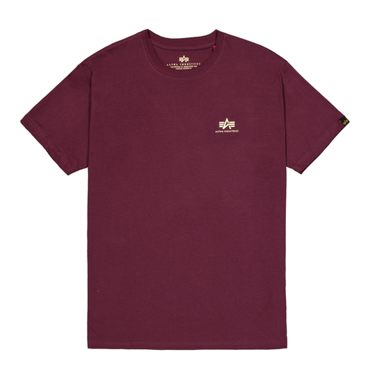 Basic T Small Logo - dark cherry