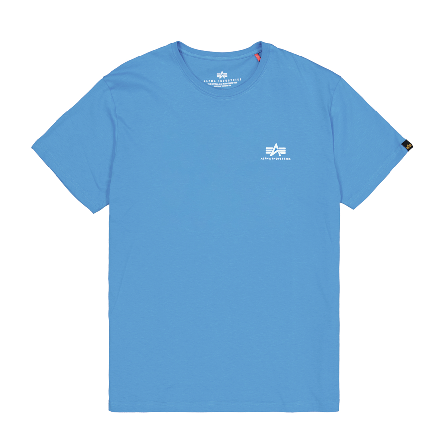 Basic T Small Logo - mediteranian blue