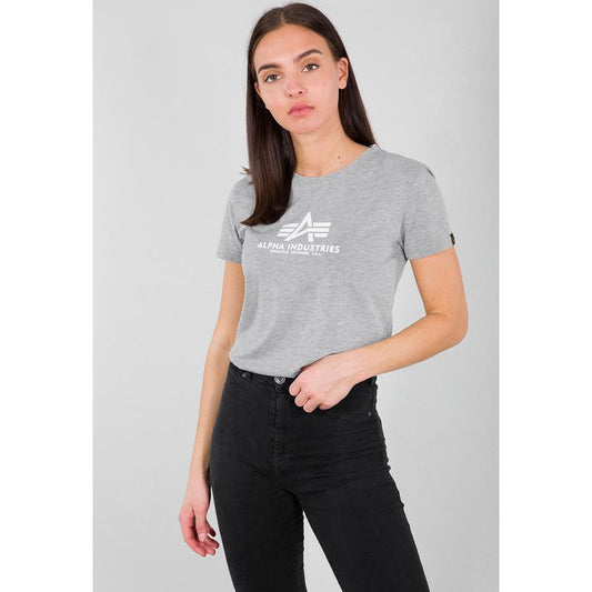 New Basic T Woman - greyheather/white