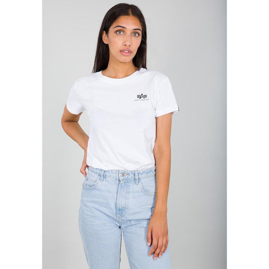 Basic T Small Logo Woman - white