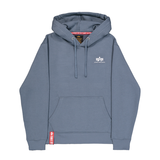 Basic Hoodie Small Logo - denim blue