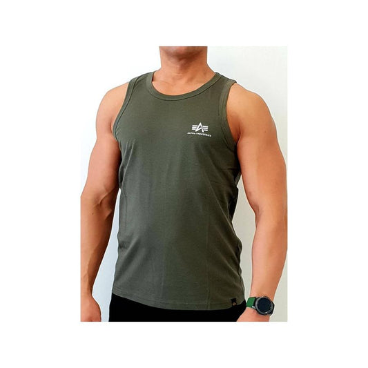 Small Logo Tank - dark olive