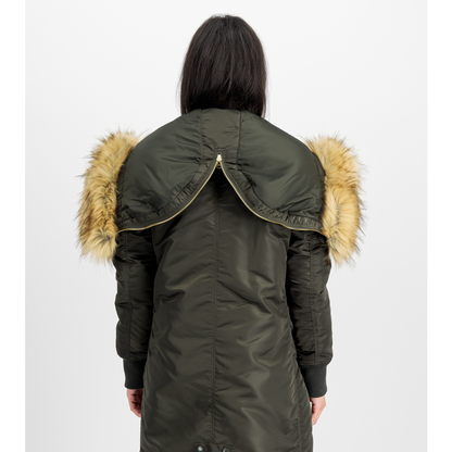 Long Fishtail Woman - black olive