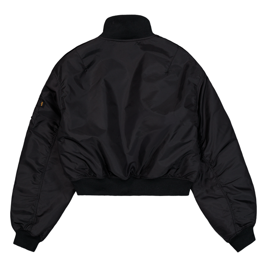 MA-1 Cropped Bomber Jacket Women - black