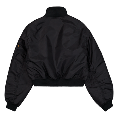MA-1 Cropped Bomber Jacket Women - black