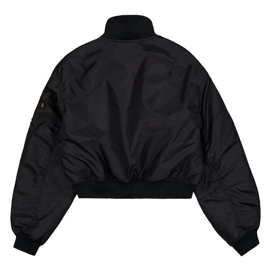 MA-1 Cropped Bomber Jacket Women - black