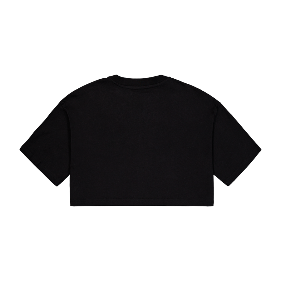 Basic Big Logo Cropped PP T-Shirt Women - black