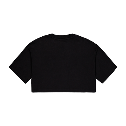 Basic Big Logo Cropped PP T-Shirt Women - black