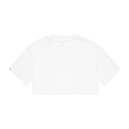 Basic Big Logo Cropped PP T-Shirt Women - white