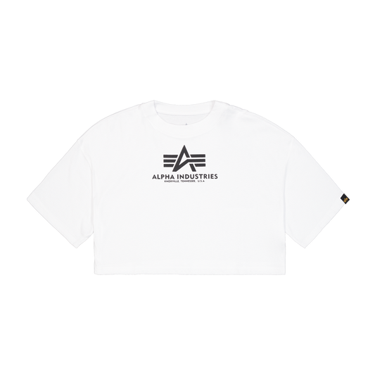 Basic Big Logo Cropped PP T-Shirt Women - white