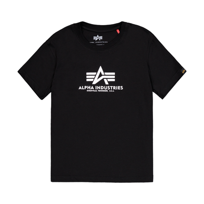 Basic Big Logo Puff Print T-Shirt Women - black