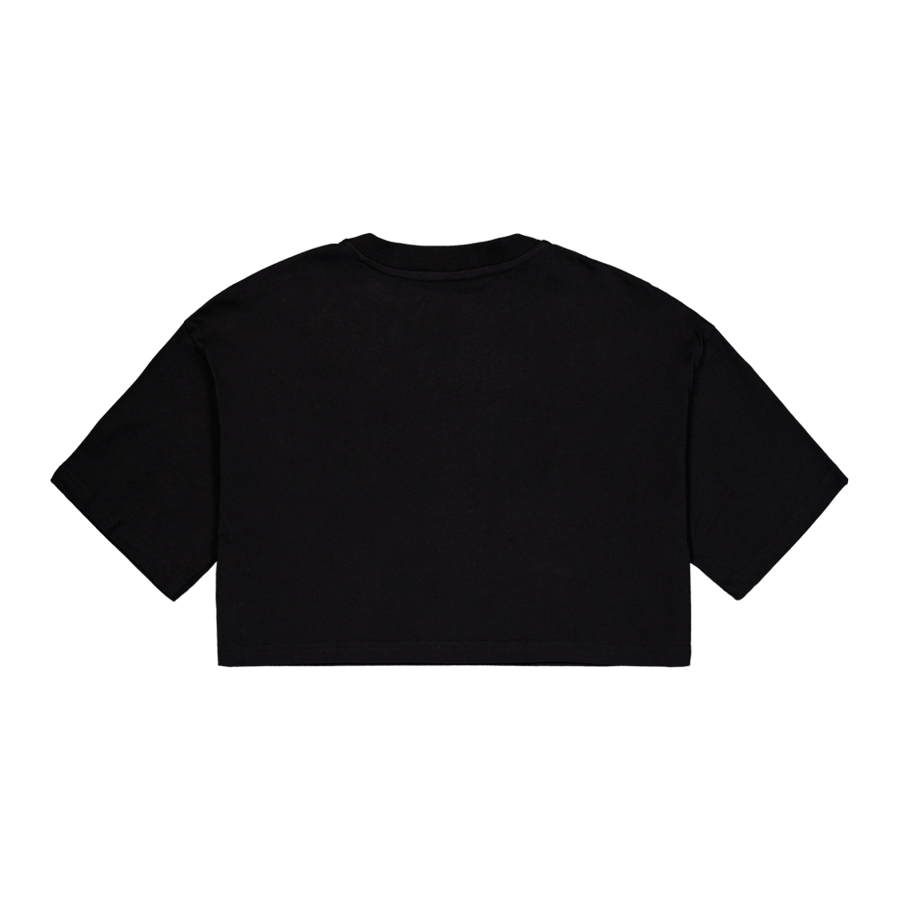 Basic Small Logo Cropped PP T-Shirt Women - black
