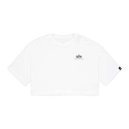 Basic Small Logo Cropped PP T-Shirt Women - white