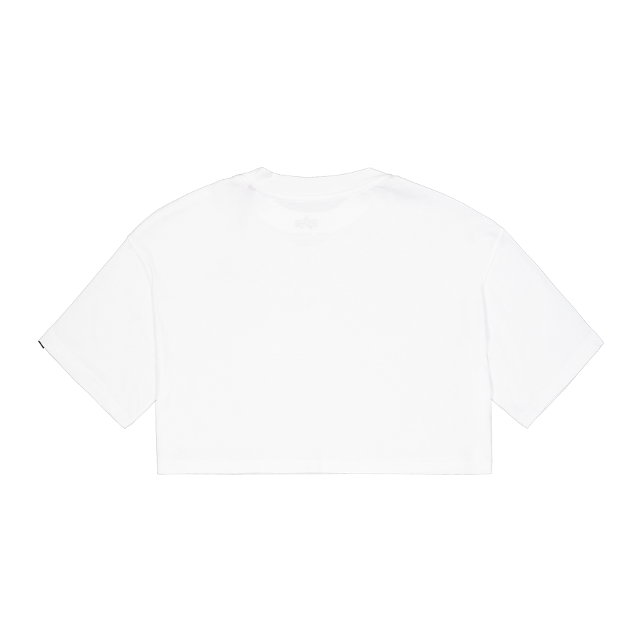 Basic Small Logo Cropped PP T-Shirt Women - white