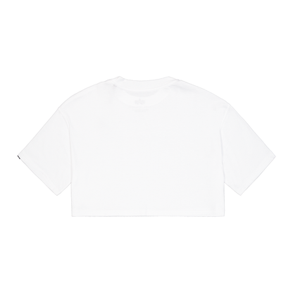 Basic Small Logo Cropped PP T-Shirt Women - white